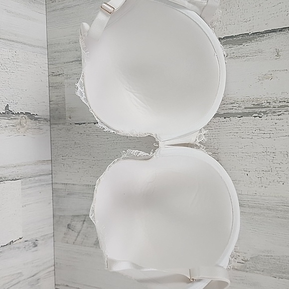 Victoria's Secret cream lace Dream Angels lined perfect coverage bra Size 38G - Picture 5 of 13